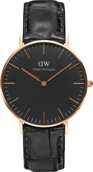 Daniel Wellington Classic Reading Black Dial Black Leather Strap Watch For Women - DW00100141 Buy Now By Daniel Wellington