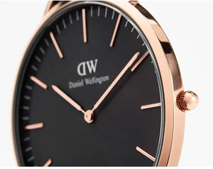 Daniel Wellington Classic Bayswater Black Dial Black NATO Strap Watch For Men - DW00100277 Buy Now By Daniel Wellington