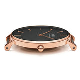 Daniel Wellington Classic Petite Dover Black Dial White NATO Strap Watch For Women - DW001000314 Buy Now By Daniel Wellington