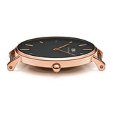 Daniel Wellington Classic Petite Dover Black Dial White NATO Strap Watch For Women - DW00100314 Buy Now By Daniel Wellington