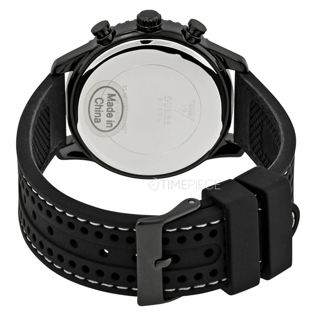 Guess Marina Chronograph Black Dial Black Rubber Strap Watch for Women - W1025L3 Buy Now By Guess