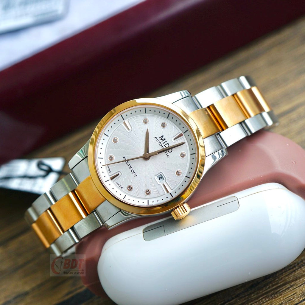 Mido Multifort Automatic Silver Dial Two Tone Steel Strap Watch For Men - M005.430.22.031.80 Buy Now By Mido