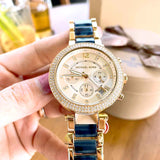 Michael Kors Parker Gold Dial Two Tone Steel Strap Watch for Women - MK6238 Buy Now By Michael Kors