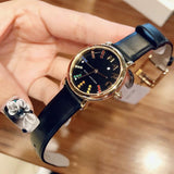 Marc Jacobs Roxy Black Dial Black Leather Strap Watch for Women - MJ1592 Buy Now By Marc Jacobs