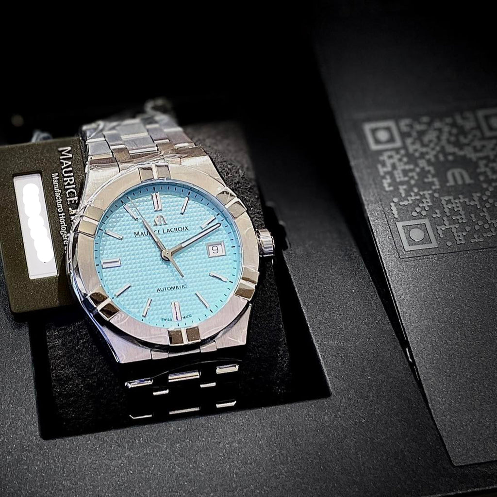 Maurice Lacroix Aikon Automatic Limited Summer Edition Blue Dial Silver Steel Strap Watch For Men - AI6008-SS00F-431-1 Buy Now By Maurice Lacroix