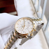 Tissot T Sport PR 100 Chronograph White Dial Two Tone Steel Strap Watch For Men - T101.417.22.031.00 Buy Now By Tissot