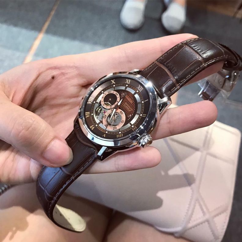 Bulova Classic Skeleton Automatic Brown Dial Brown Leather Strap Watch for Men - 96A120 Buy Now By Bulova