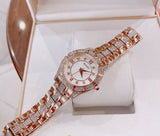 Bulova Crystal Mother of Pearl Dial Rose Gold Steel Strap Watch for Women - 98L197 Buy Now By Bulova