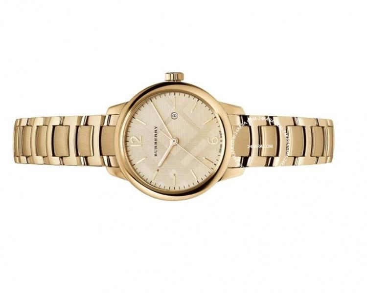 Burberry The Classic Champagne Dial Gold Steel Strap Watch for Women - BU10109 Buy Now By Burberry