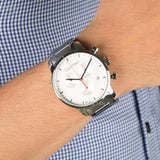 Calvin Klein City Chronograph White Dial Silver Steel Strap Watch for Men - K2G271Z6 Buy Now By Calvin Klein