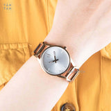 Calvin Klein Stately White Dial Gold Steel Strap Watch for Women - K3G2362W Buy Now By Calvin Klein