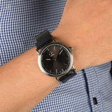 Calvin Klein Surround Black Dial Black Leather Strap Watch for Men - K3W211C1 Buy Now By Calvin Klein