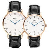 Daniel Wellington Dapper Reading White Dial Black Leather Strap Watch For Men - DW00100107 Buy Now By Daniel Wellington