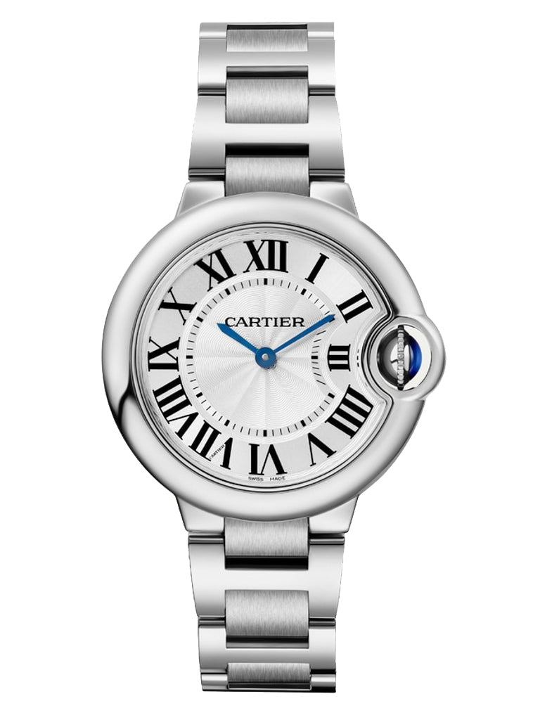 Cartier Ballen Bleu De Cartier Silver Dial Silver Steel Strap Watch for Women - W6920084 Buy Now By Cartier