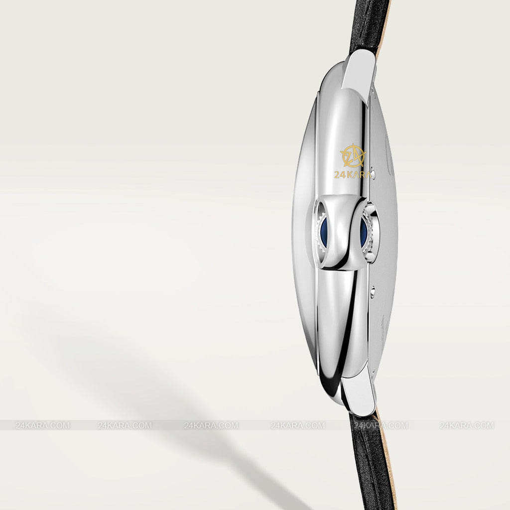 Cartier Ballon Bleu De Cartier Black Dial Black Leather Strap Watch for Men - WSBB0003 Buy Now By Cartier