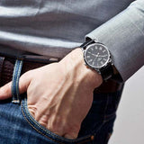 Tissot Classic Dream Black Dial Black Leather Strap Watch for Men - T033.410.16.053.01 Buy Now By Tissot