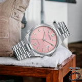Citizen x Pantone Automatic Dreamy Pink Dial Silver Steel Strap Watch For Men - NJ0158-89X Buy Now By Citizen