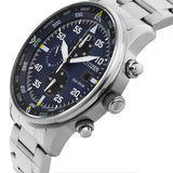 Citizen Eco Drive Chronograph Blue Dial Silver Stainless Steel Watch For Men - CA0690-88L Buy Now By Citizen