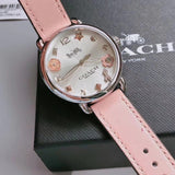 Coach Tatum White Dial Pink Leather Strap Watch For Women - 14502799 Buy Now By Coach