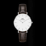 Daniel Wellington Classic Petite York White Dial Black Leather Strap Watch For Women - DW00100188 Buy Now By Daniel Wellington