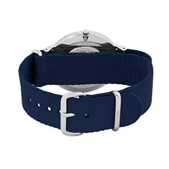 Daniel Wellington Classic Bayswater White Dial Blue NATO Strap Watch For Men - DW00100276 Buy Now By Daniel Wellington