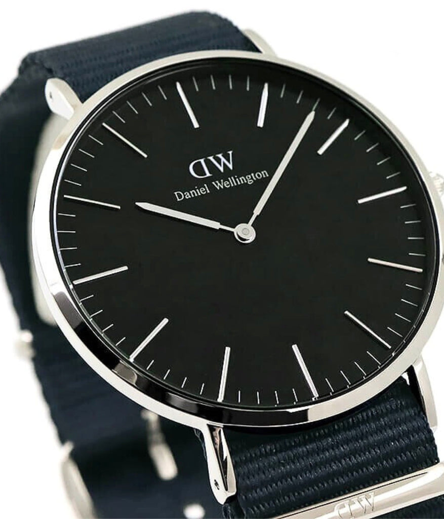 Daniel Wellington Classic Bayswater Black Dial Black NATO Strap Watch For Men - DW00100278 Buy Now By Daniel Wellington