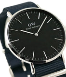 Daniel Wellington Classic Bayswater Black Dial Black NATO Strap Watch For Men - DW00100278 Buy Now By Daniel Wellington