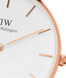 Daniel Wellington Classic Canterbury White Dial Two Tone Nylon Strap Watch For Men - DW00100002 Buy Now By Daniel Wellington