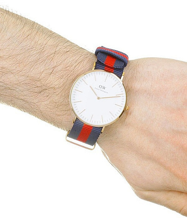 Daniel Wellington Classic Oxford White Dial Two Tone NATO Strap Watch For Men - DW00100001 Buy Now By Daniel Wellington