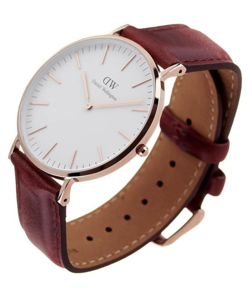 Daniel Wellington Classic Suffolk White Dial Brown Leather Strap Watch For Women - DW00100120 Buy Now By Daniel Wellington