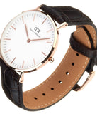 Daniel Wellington Classic York White Dial Brown Leather Strap Watch For Women - DW00100038 Buy Now By Daniel Wellington