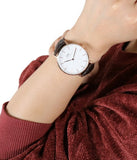 Daniel Wellington Classic York White Dial Brown Leather Strap Watch For Women - DW00100038 Buy Now By Daniel Wellington