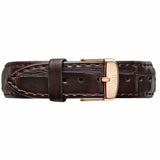 Daniel Wellington Classic York White Dial Brown Leather Strap Watch For Women - DW00100038 Buy Now By Daniel Wellington