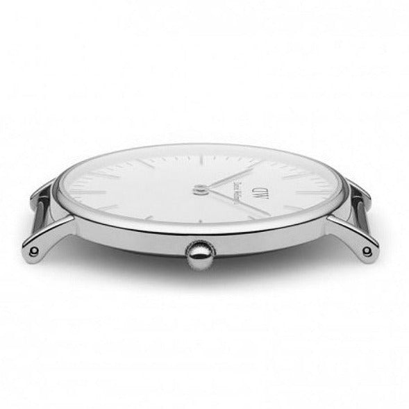 Daniel Wellington St Mawes White Dial Brown Leather Strap Watch For Men - DW00100052 Buy Now By Daniel Wellington