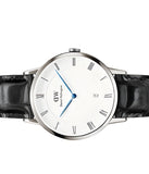 Daniel Wellington Dapper Reading White Dial Black Leather Strap Watch For Men - DW00100108 Buy Now By Daniel Wellington