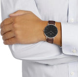 Daniel Wellington Classic Bristol Black Dial Brown Leather Strap Watch For Men - DW00100131 Buy Now By Daniel Wellington