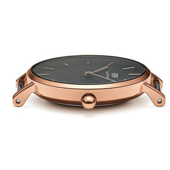 Daniel Wellington Classic Petite Bristol Black Dial Brown Leather Strap Watch For Women - DW00100221 Buy Now By Daniel Wellington