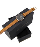 Daniel Wellington Classic Petite Durham Black Dial Brown Leather Strap Watch For Women - DW00100166 Buy Now By Daniel Wellington