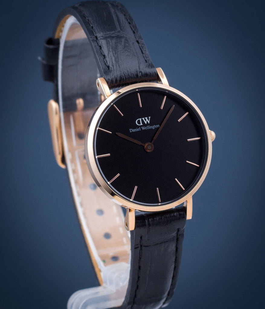 Daniel Wellington Classic Petite Reading Black Dial Black Leather Strap Watch For Women - DW00100223 Buy Now By Daniel Wellington