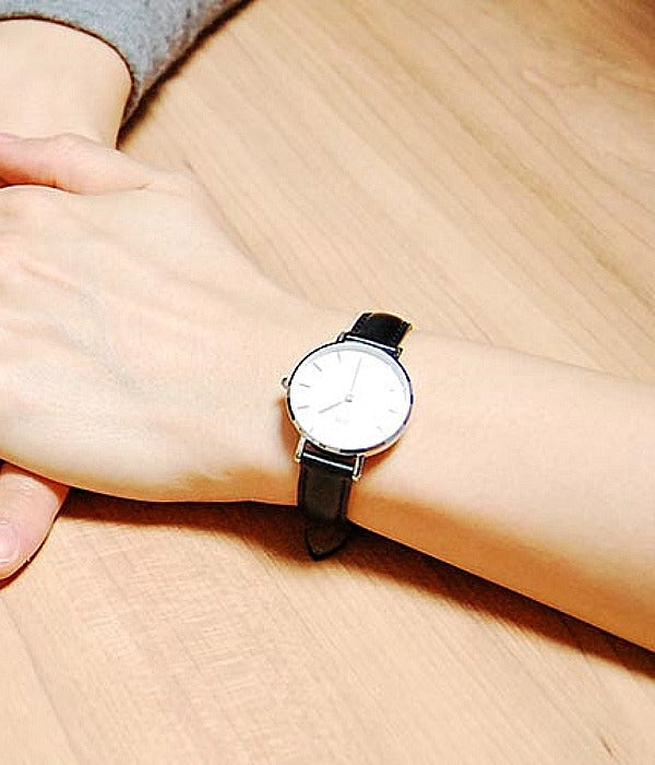 Daniel Wellington Classic Petite Sheffield White Dial Black Leather Strap Watch For Women - DW00100242 Buy Now By Daniel Wellington