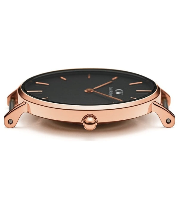 Daniel Wellington Classic Petite St Mawes Black Dial Brown Leather Strap Watch For Women - DW00100225 Buy Now By Daniel Wellington