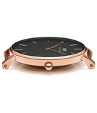 Daniel Wellington Classic Petite St Mawes Black Dial Brown Leather Strap Watch For Women - DW00100225 Buy Now By Daniel Wellington