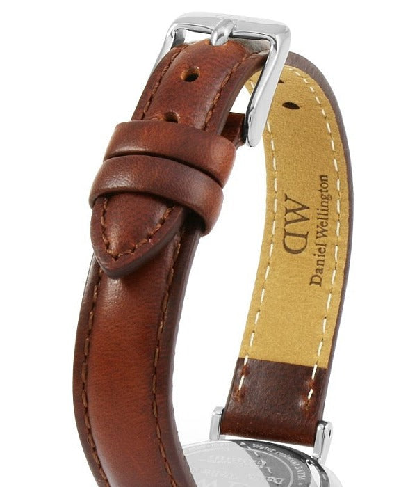 Daniel Wellington Classic Petite St Mawes Black Dial Brown Leather Strap Watch For Women - DW00100237 Buy Now By Daniel Wellington