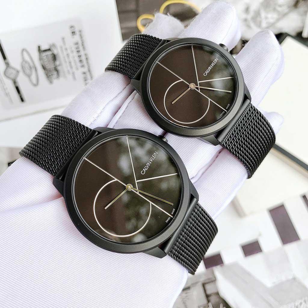 Calvin Klein Minimal Black Dial Black Mesh Bracelet Watch for Men - K3M5145X Buy Now By Calvin Klein