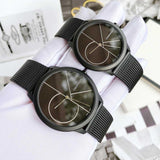 Calvin Klein Minimal Black Dial Black Mesh Bracelet Watch for Men - K3M5145X Buy Now By Calvin Klein