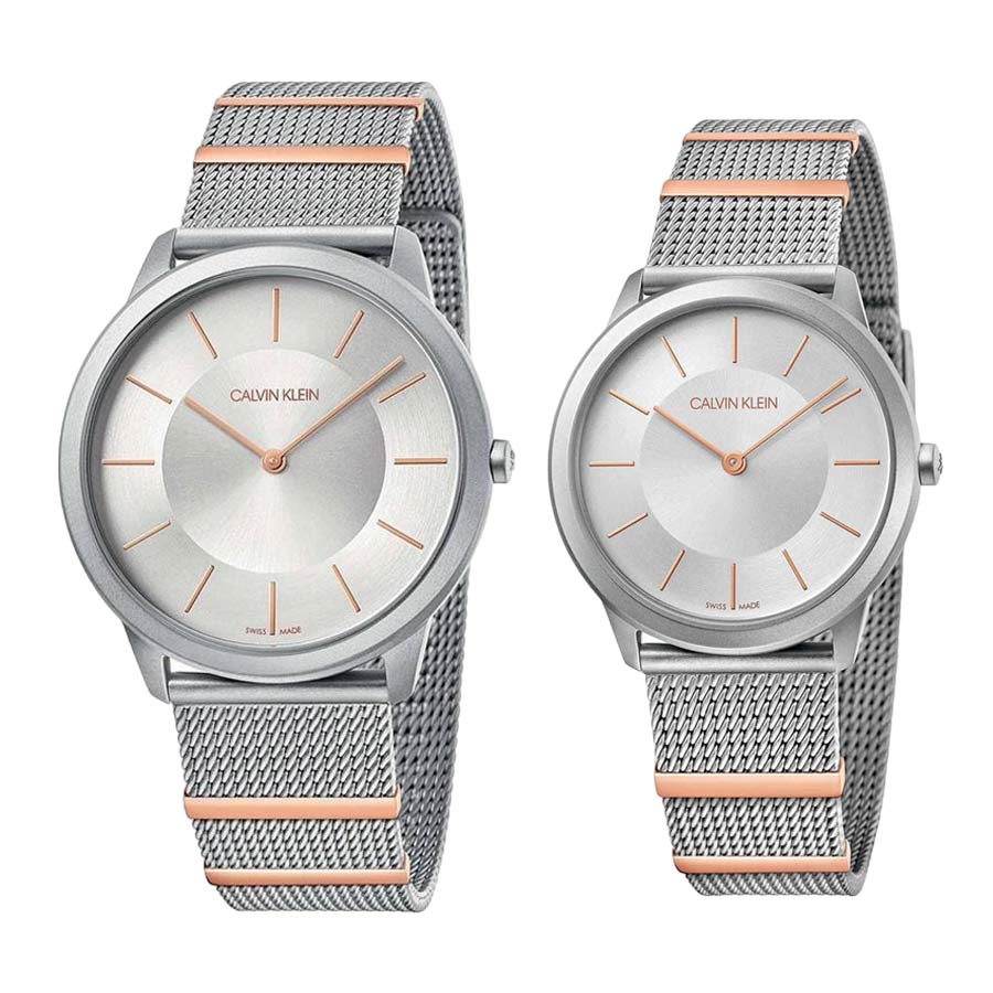 Calvin Klein Minimal Silver Dial Silver Mesh Strap Watch For Men - K3M521Y6 Buy Now By Calvin Klein
