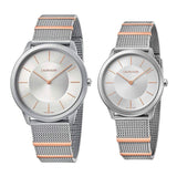 Calvin Klein Minimal Silver Dial Silver Mesh Strap Watch For Men - K3M521Y6 Buy Now By Calvin Klein