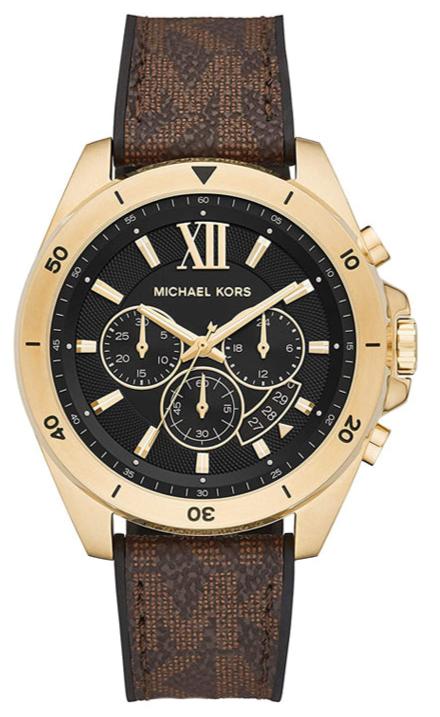 Michael Kors Brecken Chronograph Black Dial Brown Leather Strap Watch For Men - MK8849 Buy Now By Michael Kors
