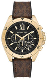 Michael Kors Brecken Chronograph Black Dial Brown Leather Strap Watch For Men - MK8849 Buy Now By Michael Kors