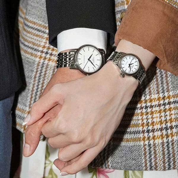 Tissot T Classic Carson Automatic White Dial Silver Steel Strap Watch For Women - T085.207.11.011.00 Buy Now By Tissot